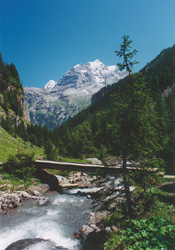 Looking back: The mighty Jungfrau