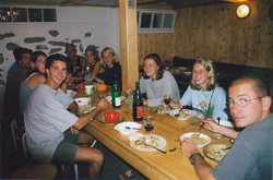 Left to right: Andy, Heather, Dana, Jeff, Roman, Jen, Cougar, Marisa, Amy, Johnny (staring at the camera).