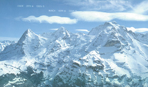 Eiger, Monch, and Jungfrau